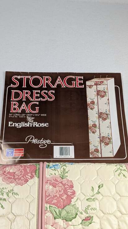 Prestige Other - Prestige English Rose Storage Dress Bag only no hanger frame